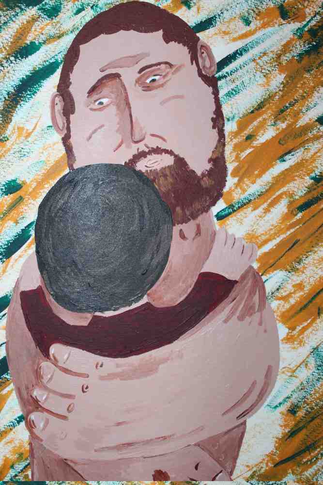 <b>Pater</b><br>Técnica: Acrílico sobre papel