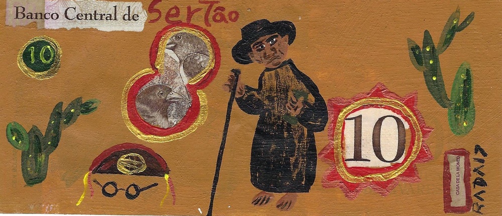 <b>Sertao10</b><br>Técnica: Acrílico sobre cedula<br>Dimensiones: 7x15,5cm<br>Año: 2017