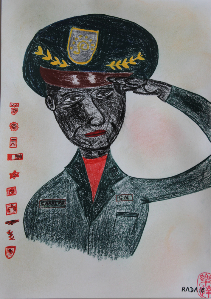 <b>Francisco Carrera</b><br>Técnica: Creyones y caboncillo sobre papel<br>Dimensiones: 30x41,5cm<br>Año: 2015