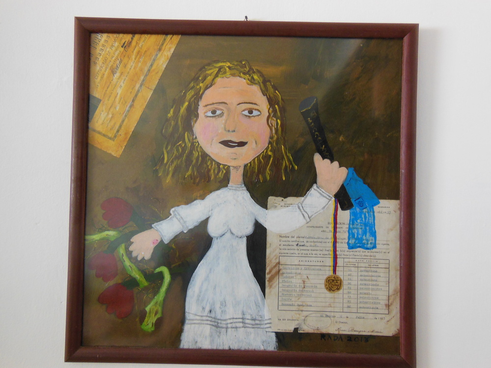 <b>Maria Francia</b><br>Técnica: Collage/acrílico<br>Dimensiones: 52x52cm<br>Año: 2015